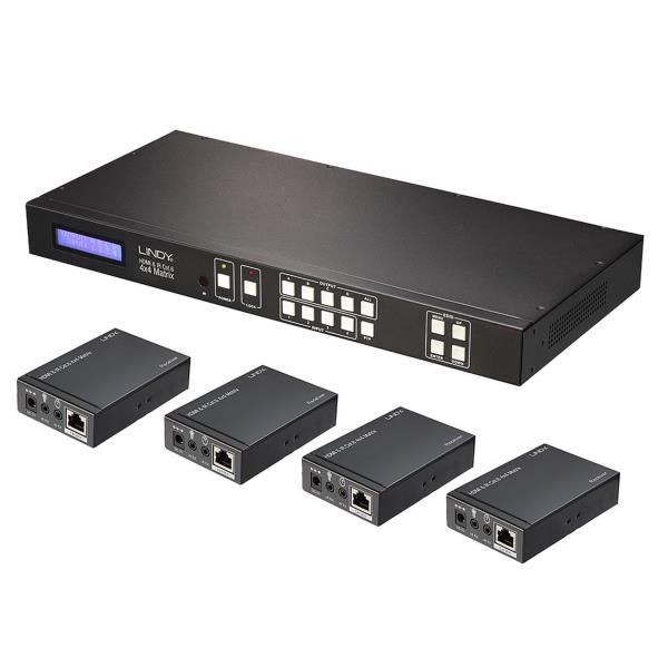 Lindy MATRICE/EXTENDER HDMI   IR 4X4 CAT